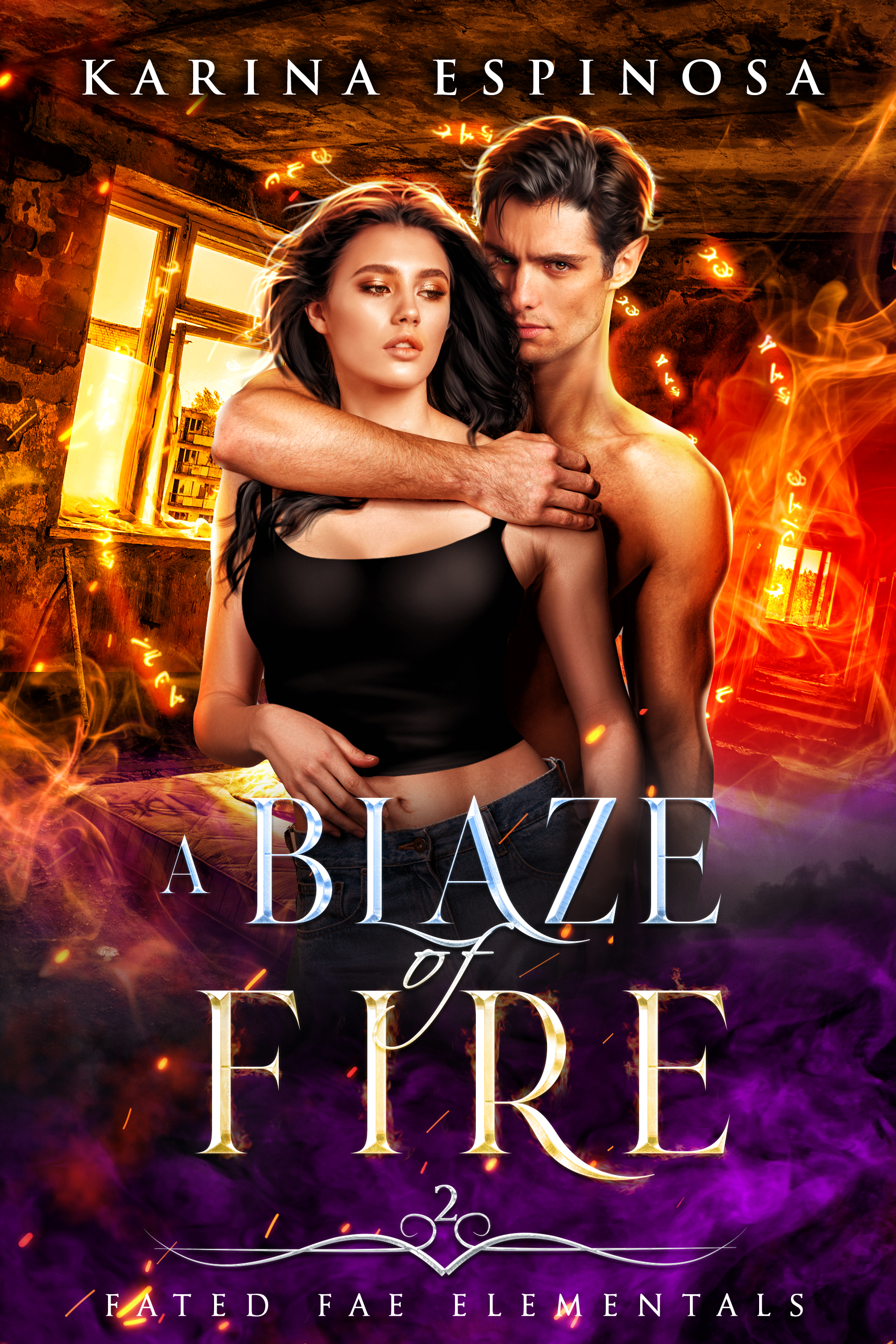 A Blaze of Fire (Fated Fae Elementals, #2)