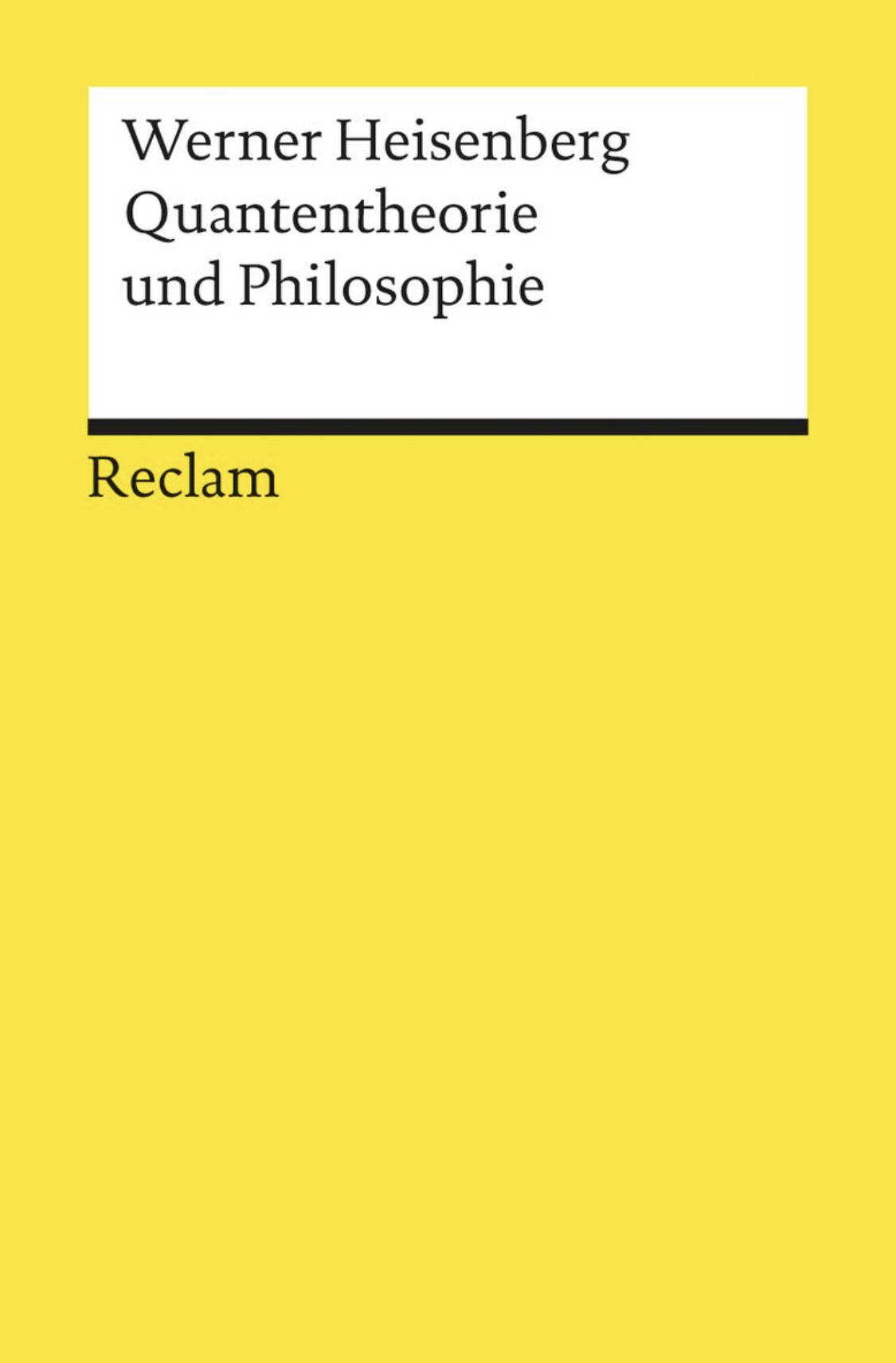 Quantentheorie und Philosophie
