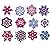 12 Crochet snowflakes patte...