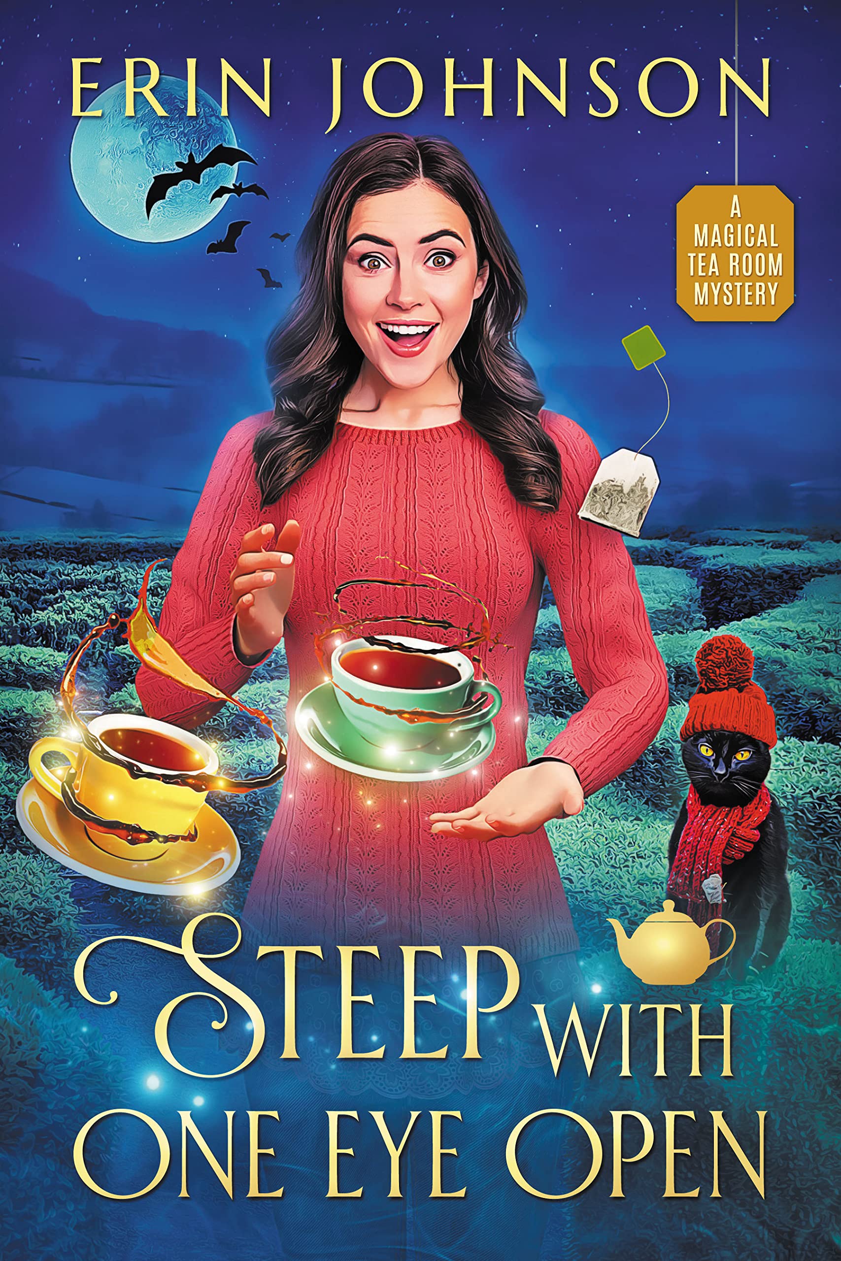 Steep With One Eye Open: A Magical Tea Room Mystery (Vampire Tea Room Magical Mystery, #7)