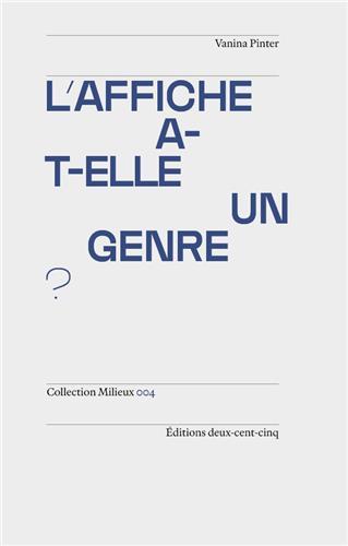 L'affiche a-t-elle un genre ? (Paperback)