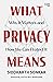 What Privacy Means: Why It Matters and How We Can Protect It