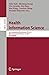 Health Information Science by Siuly Siuly