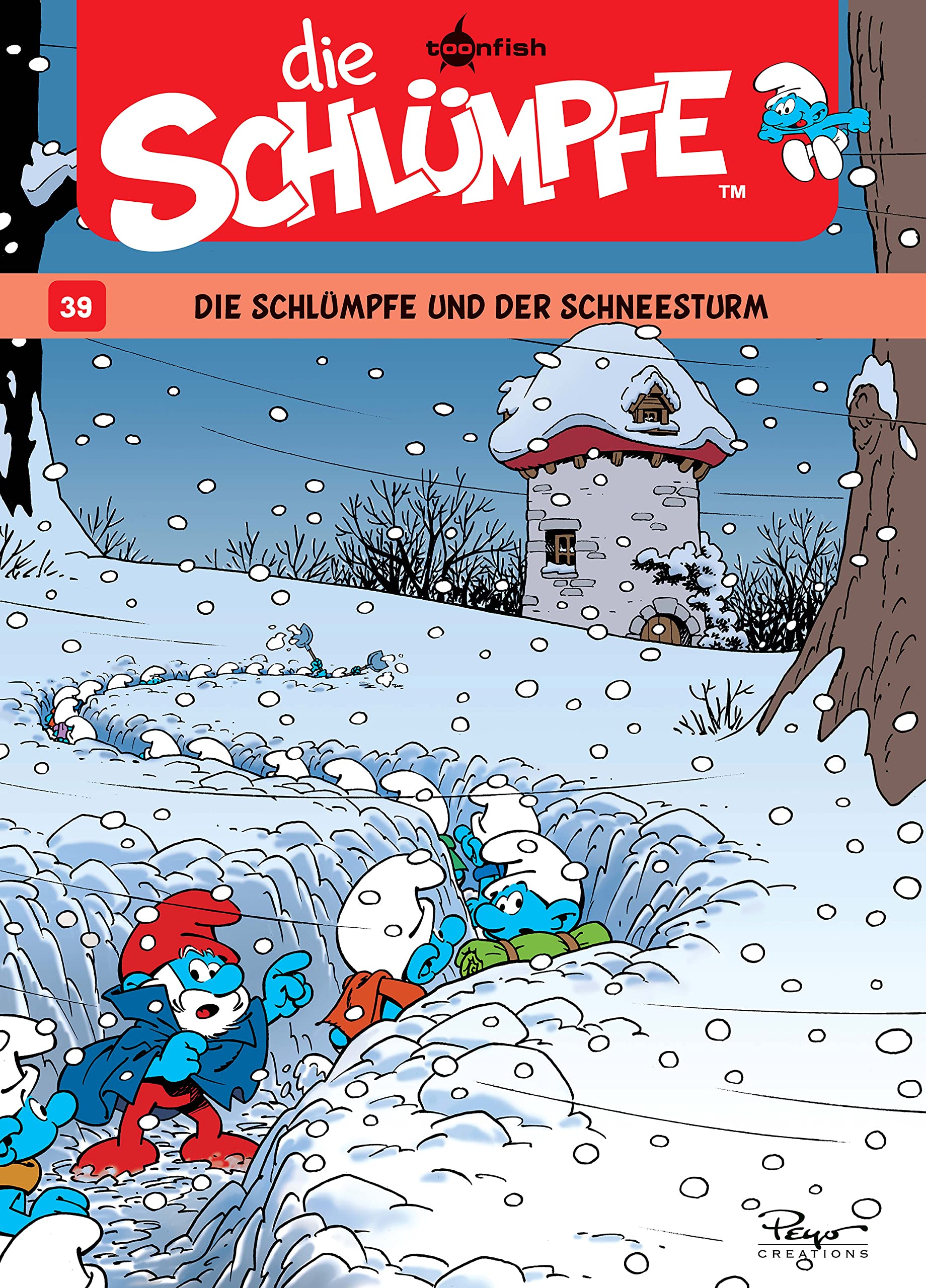 Die Schlümpfe. Band 39: Die Schlümpfe und der Schneesturm (German Edition)