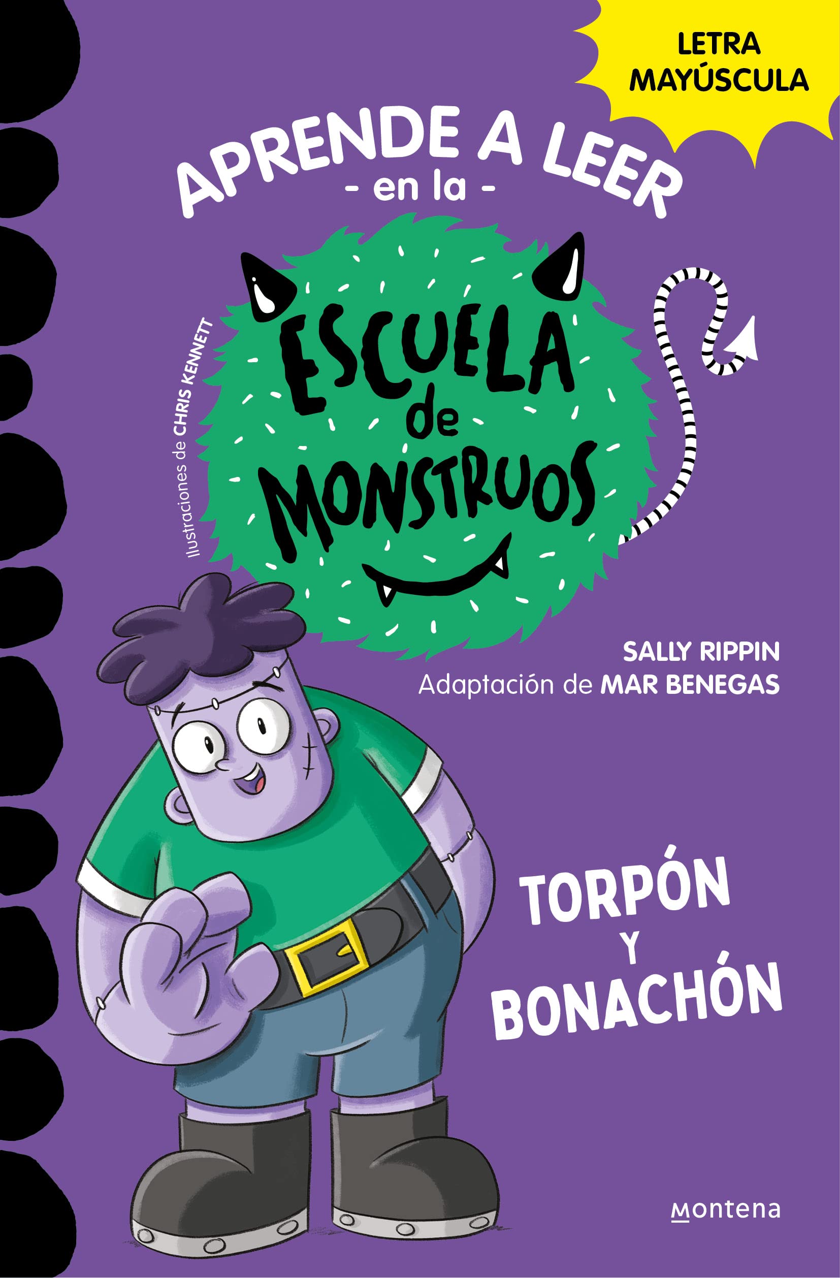 Aprender a leer en la Escuela de Monstruos 9 - Torpón y bonachón: En letra MAYÚSCULA (libros para niños a partir de 5 años) (Spanish Edition)
