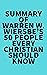 Summary of Warren W. Wiersbe's 50 People Every Christian Should Know