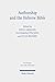 Authorship and the Hebrew Bible (Forschungen Zum Alten Testament)