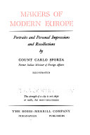 Makers of Modern Europe : Portraits and Personel Impressions and Recollections
