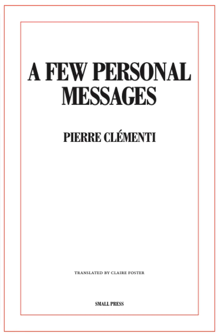 A Few Personal Messages (Paperback)
