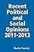 Recent Political and Social Opinions 2011-2013 by Martin Dansky