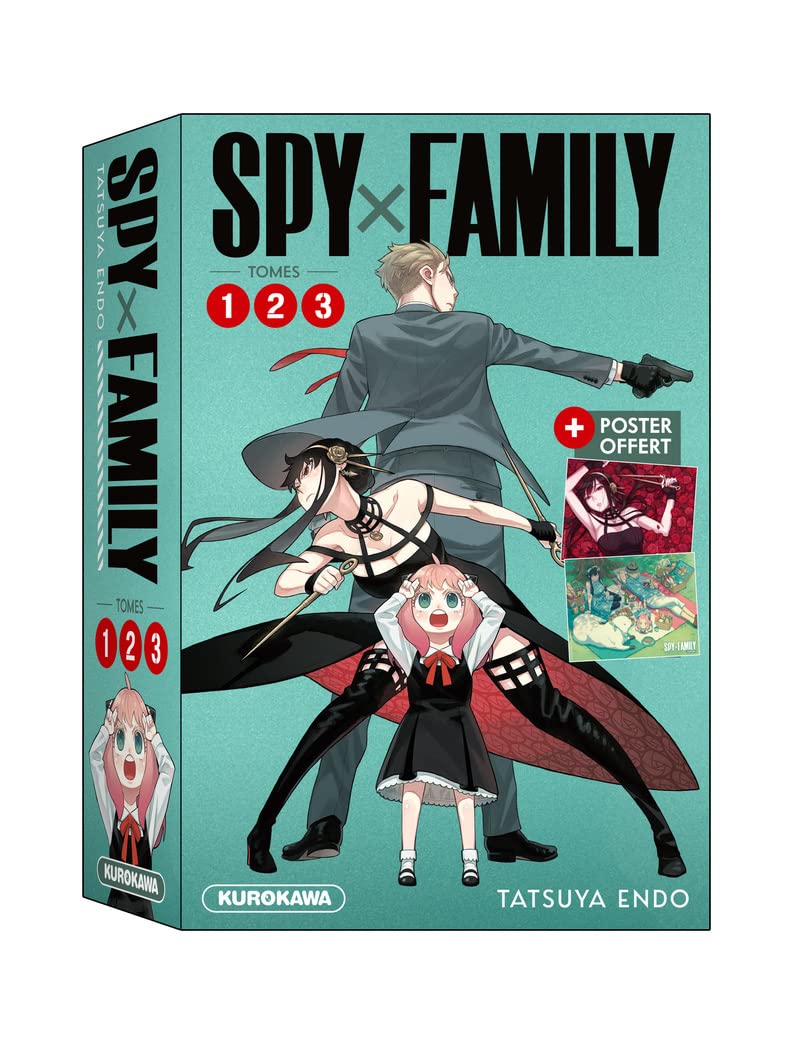 COFFRET - Spy x Family - tomes 1-2-3 + poster (Paperback)