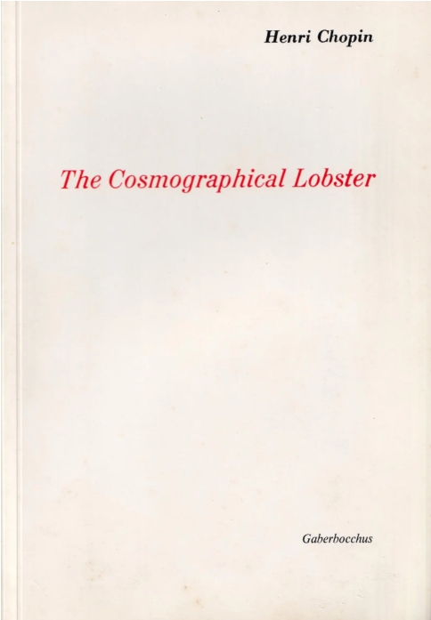 The cosmographical lobster: A poetic novel