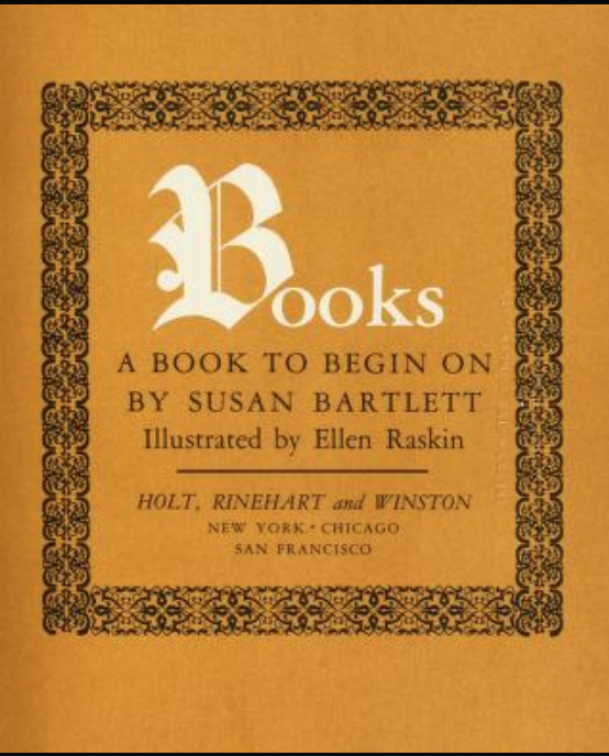 Books:  A book to begin on (Hardcover)