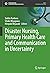 Disaster Nursing, Primary Health Care and Communication in Uncertainty (Sustainable Development Goals Series)