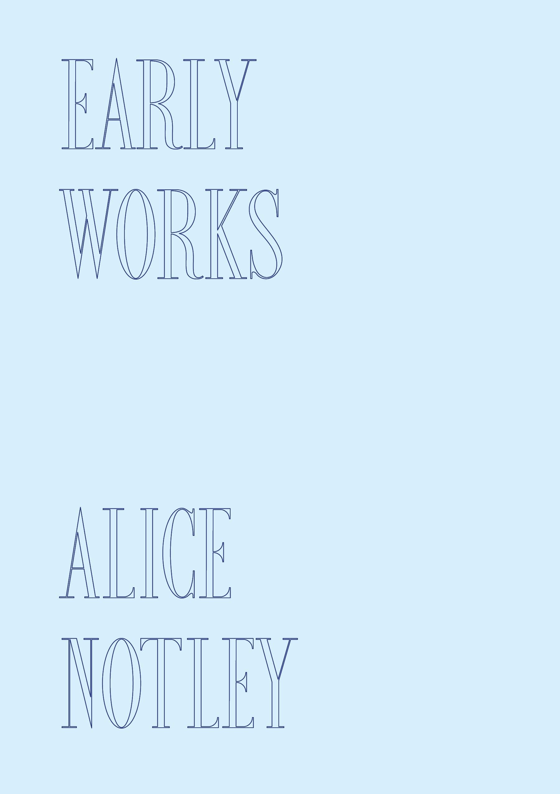 Early Works (Paperback)