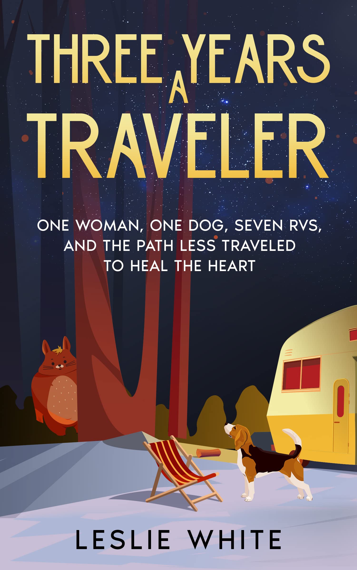 Three Years A Traveler: One woman, One dog, Seven Rvs, and the path less traveled to heal the heart (Kindle Edition)
