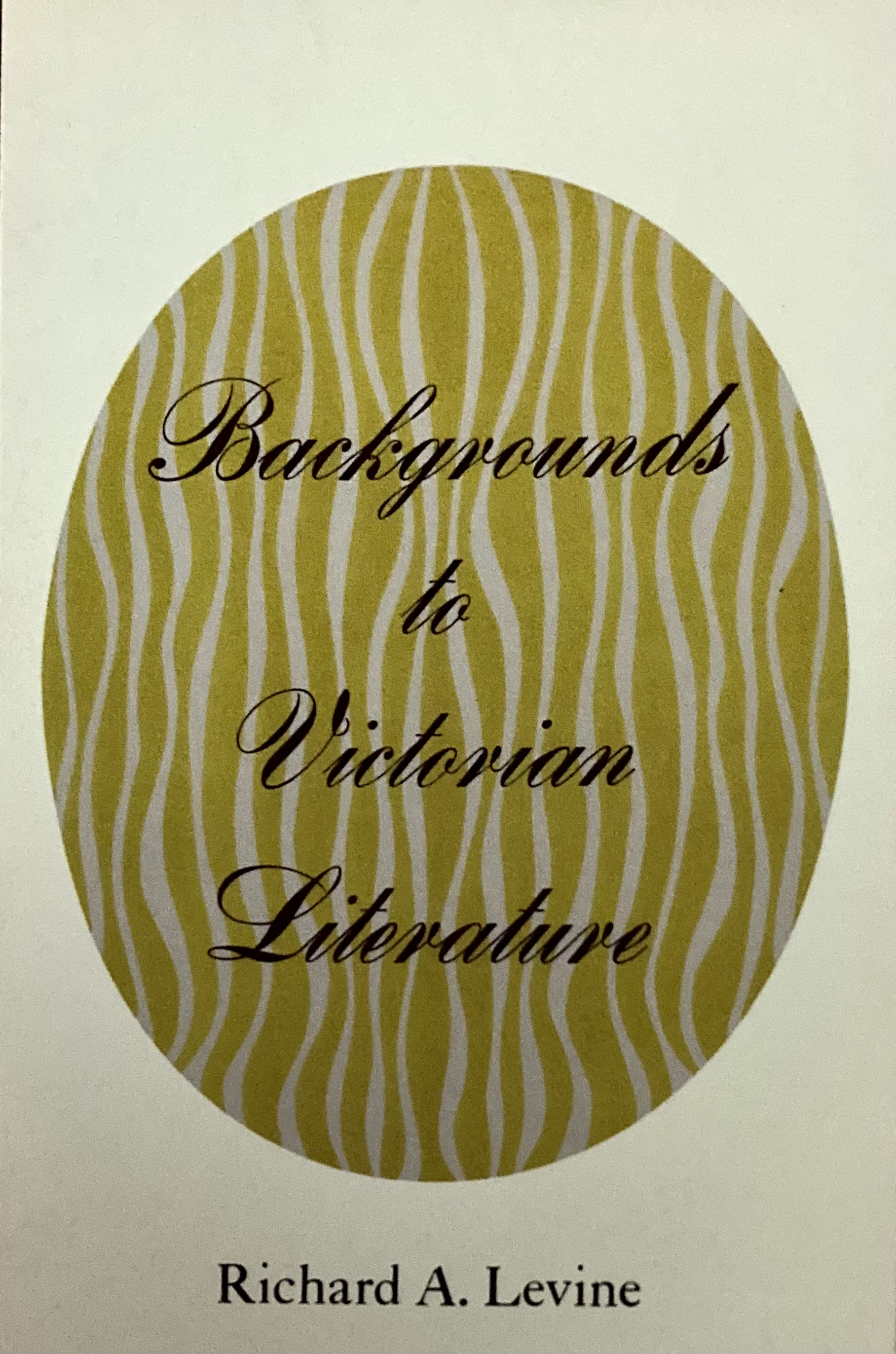 Backgrounds to Victorian Literature (Paperback)
