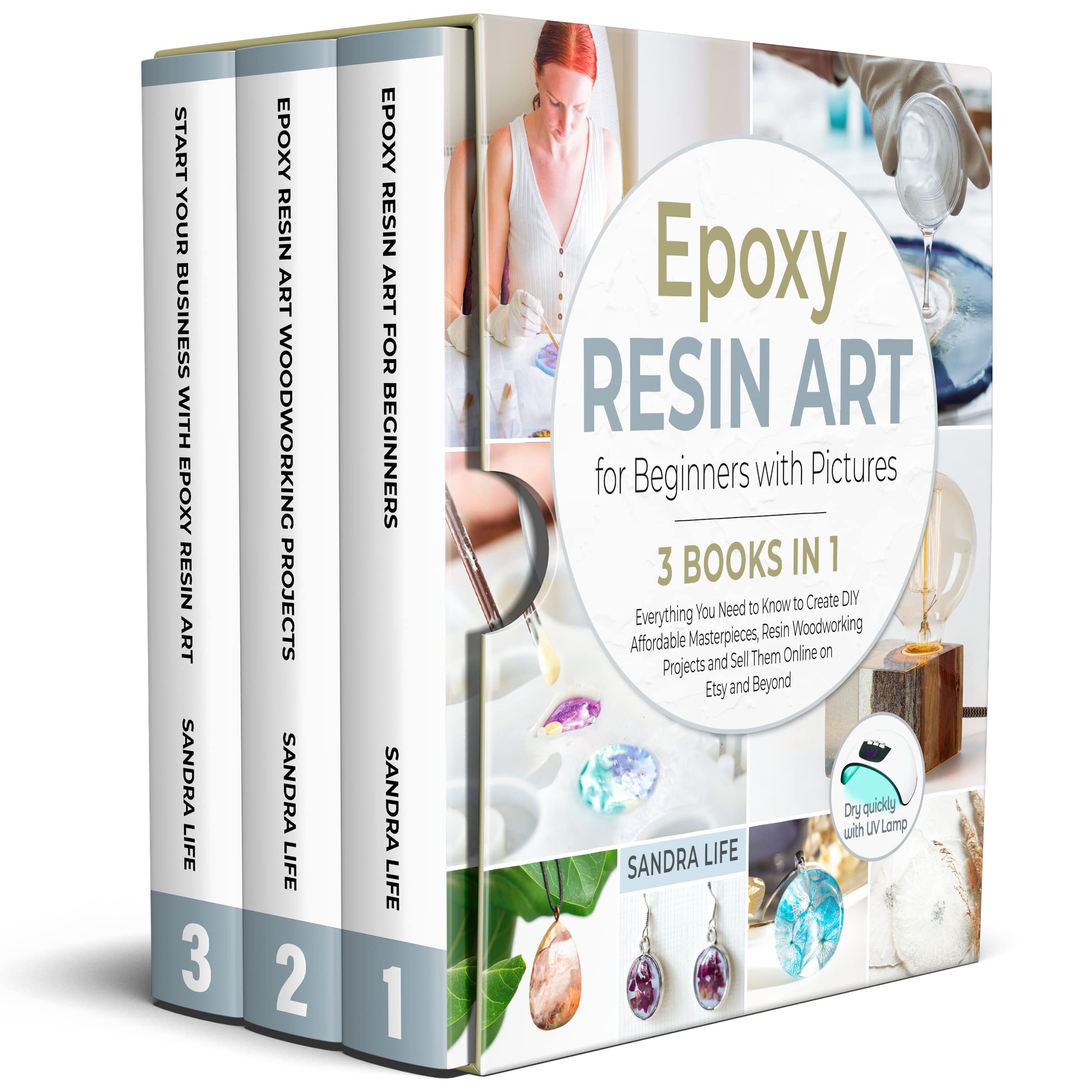 Epoxy Resin Art for Beginners with Pictures [3 Books in 1]: Everything You Need to Know to Create DIY Affordable Masterpieces, Resin Woodworking Projects and Sell Them Online on Etsy and Beyond (Kindle Edition)