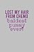 Lost My Hair From Chemo Baldest Pussy Ever!: 120 Page Blank Lined Notebook Journal for Cancer Fighters