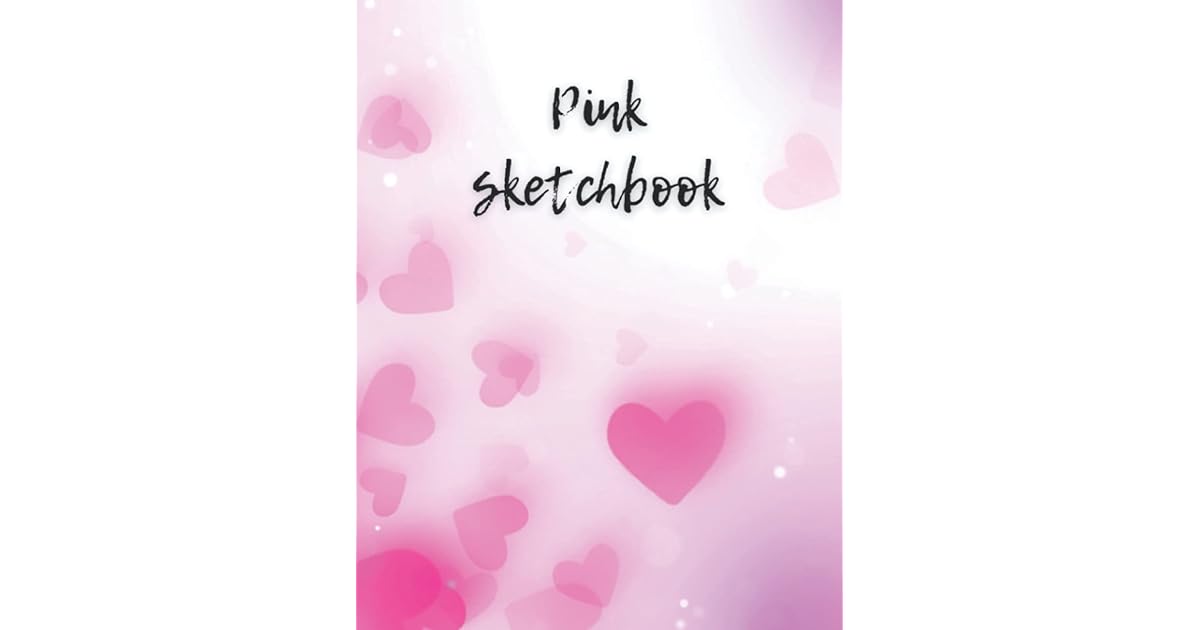 Pink sketchbook Drawing, writing, crayon painting, sketching or