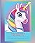 Cute Unicorn Composition Notebook Primary to Teen - Learn to Write Primary or Cursive Grades k-2: Journal with 100 Pages 7.5x9.5 Wide Ruled with dotted midline