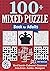 100+ Mixed Puzzle Book for Adults: Word Search, Codeword, Crossword, Criss Cross, Sudoku & Nonogram Variety. UK Version