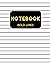 Notebook BOLD LINES: Low vision Wide spacing lines notebook. Extra large rules paper page easy to write in. With contrasted pattern and large print. ... legally blind and young kids. Special gift