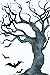 Bat Journal: Bats with Tree Notebook with 200 lined and numbered pages