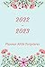 2022-2023 Planner With Scriptures: Monthly Calendar with Bible Verses, blue with flowers