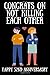 Congrats On Not Killing Each Other: 52nd Wedding Anniversary Journal / Notebook / Diary / Appreciation Gift / funny 52nd Wedding Relationship Anniversary gifts - Best Couple Gift