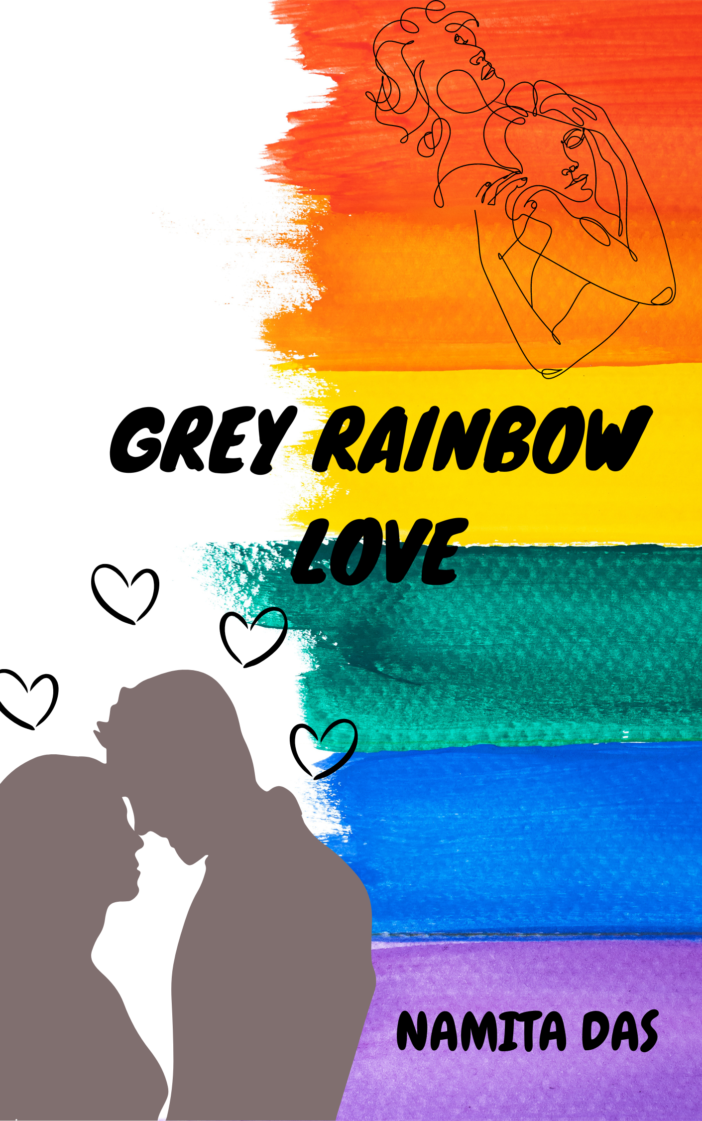 Grey Rainbow Love