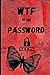 WTF Is My Password: Password Book Log Book Alphabetical Order: Red and Black Cover with a Butterfly 6" x 9"