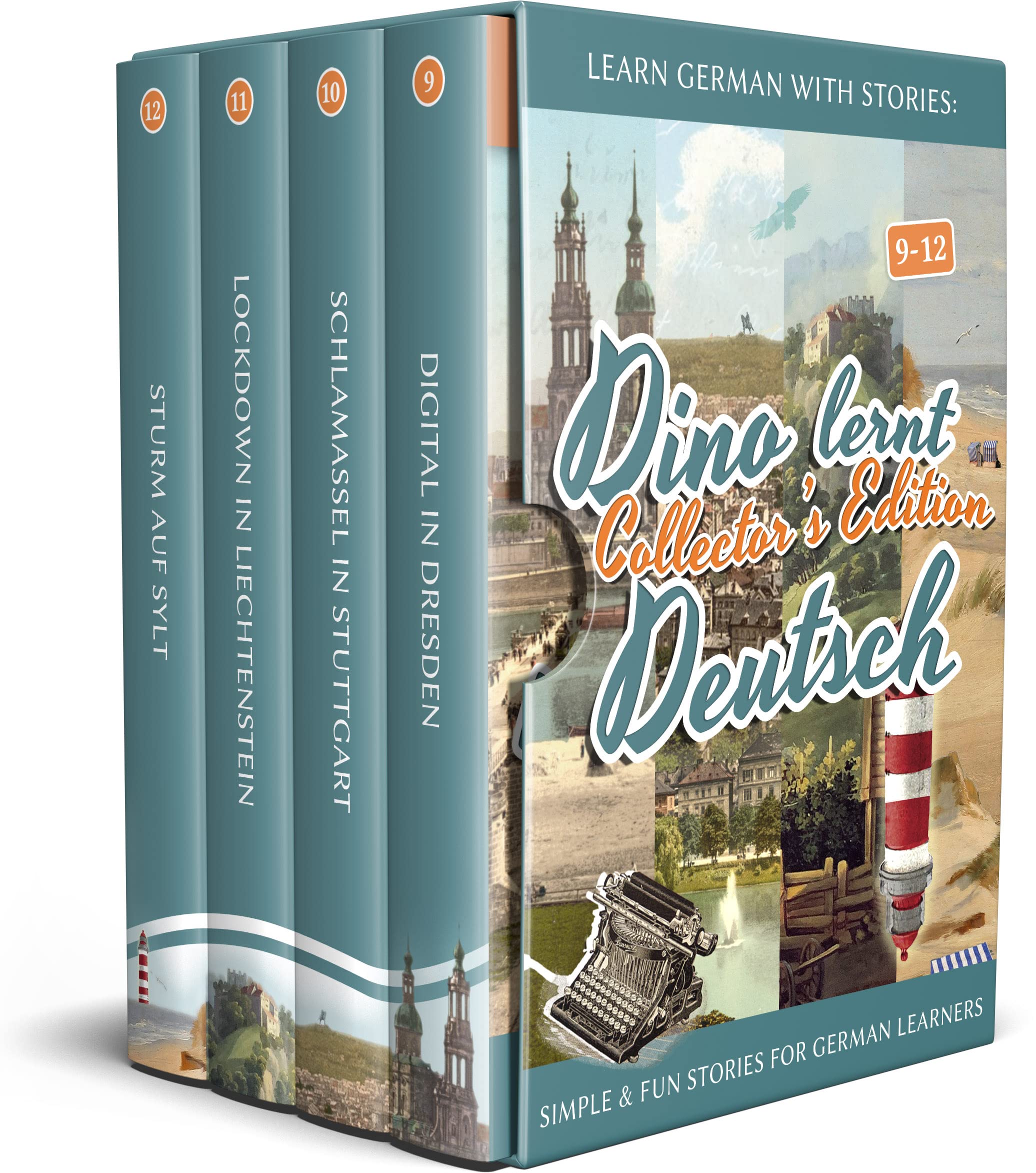 Learn German with Stories: Dino lernt Deutsch Collector's Edition - Simple & Fun Stories For German learners (9-12) (Dino lernt Deutsch - Simple German Short Stories For Beginners) (German Edition)