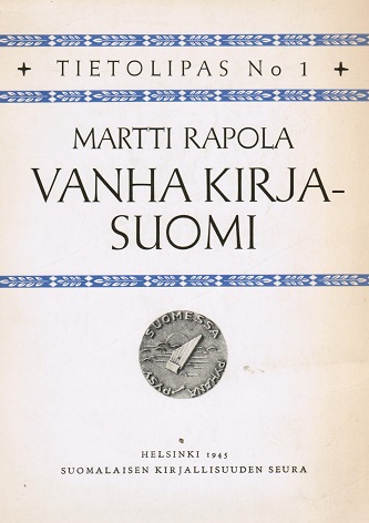 Vanha kirjasuomi