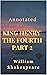 King Henry the Fourth, Part 2 Annotaed