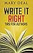 Write It Right: Tips For Authors