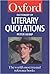 The Oxford Dictionary of Literary Quotations (Oxford Quick Reference)