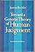 Toward a General Theory of Human Judgment