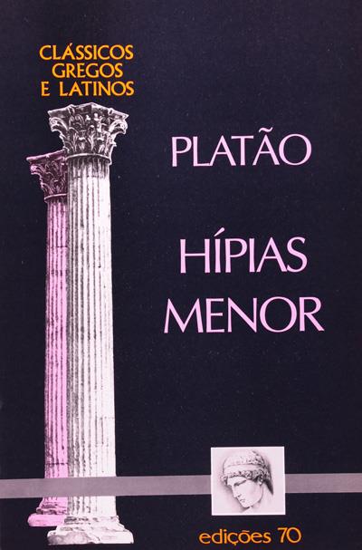 Portada de Hípias Menor, de Plato