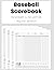 Baseball Scorebook 162 pages for 162 games regular season: The Full 162 Regular Game Season Scorekeeper, For Baseball Coaches, Players and Fans
