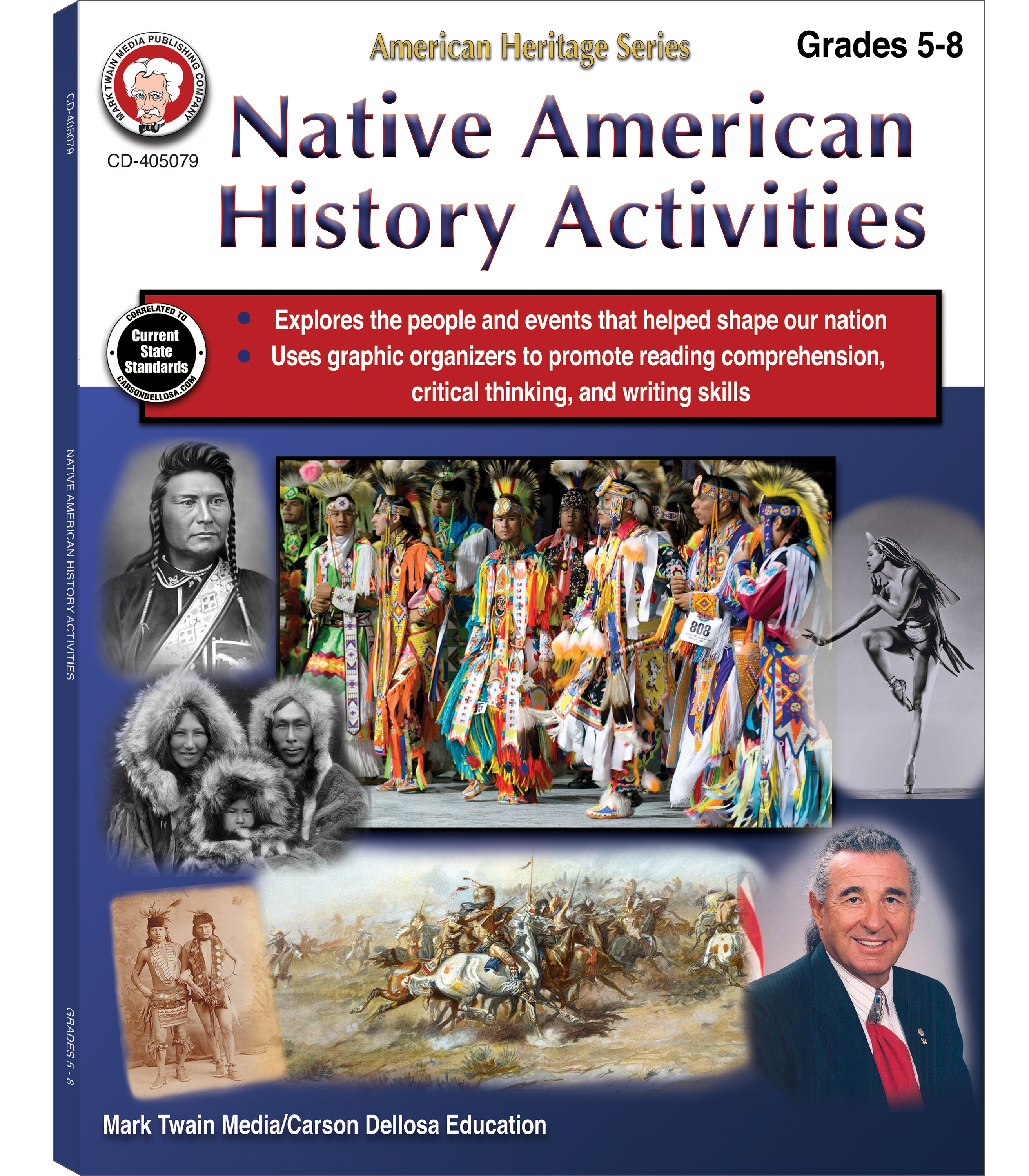 Native American History Activities Workbook, 5th Grade Workbooks and Up, Native American History Books Covering Important People & Events, Grade 5-8 Classroom or Homeschool Curriculum Workbook