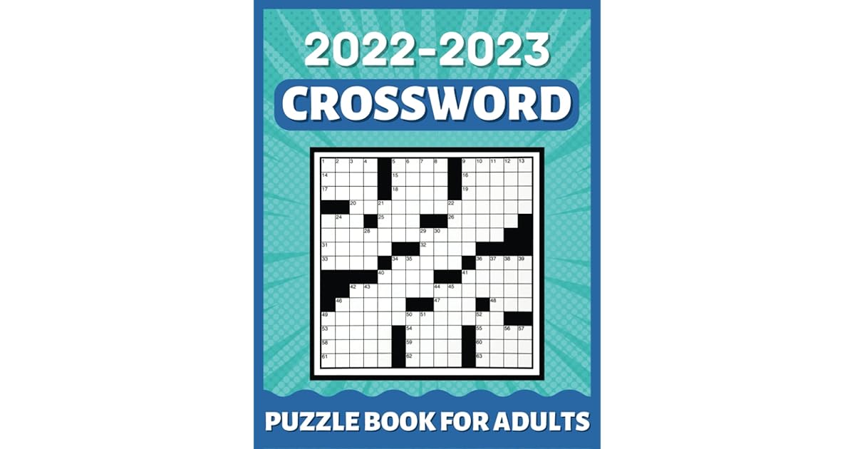20222023 crossword puzzles book for adults Largeprint, Mediumlevel