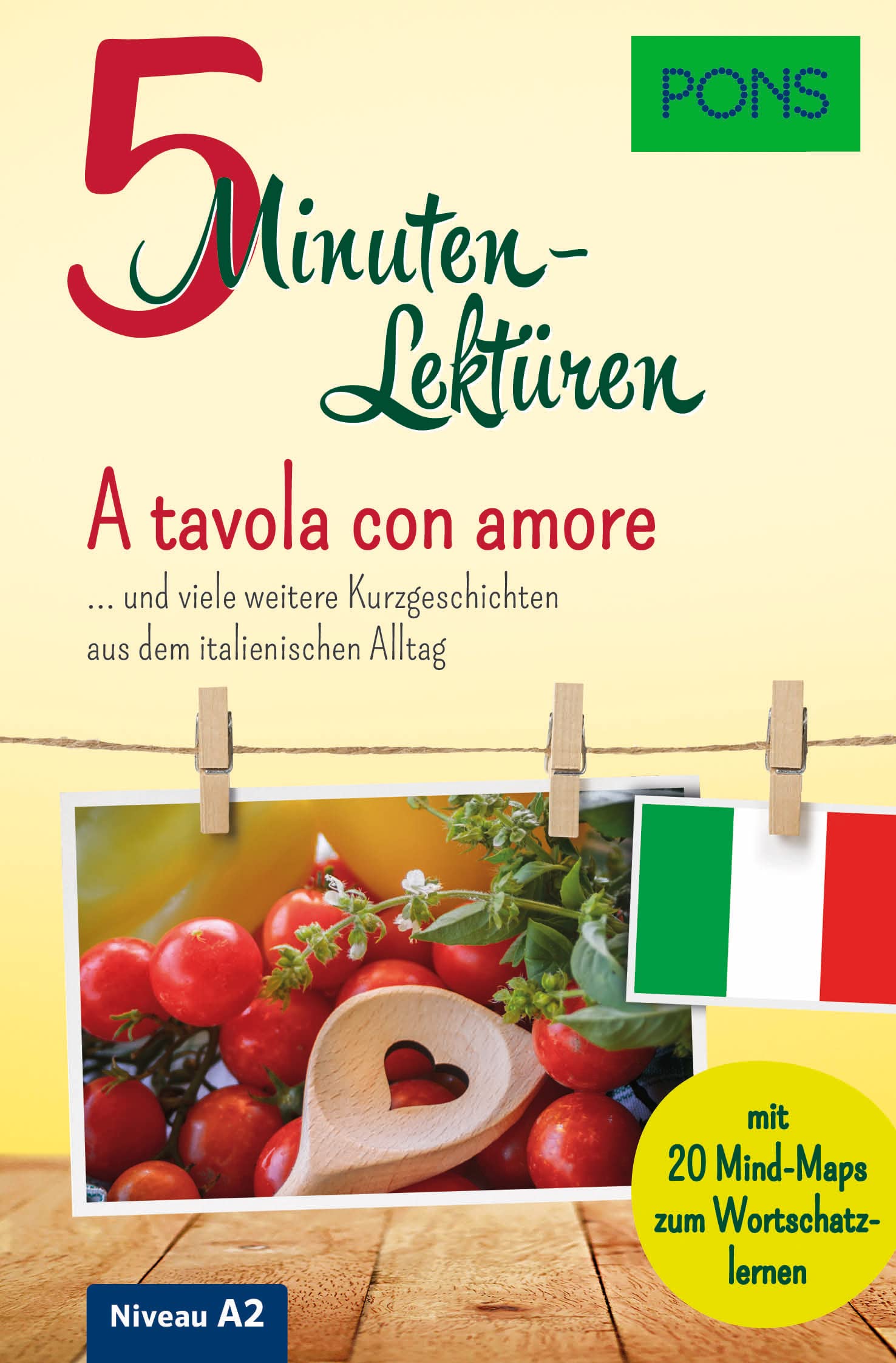 PONS 5-Minuten-Lektüren A tavola con amore