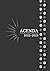 Agenda 2022-2023: Planificateur 24 mois 2 ans Format A4 noir classique lune 1 semaine sur 2 pages Journal de priorités Janvier 2022-Décembre 2023