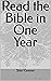 Read the Bible in One Year by Shari Grenier