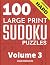 100 Large Print Hard Sudoku...