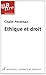 ETHIQUE ET DROIT 2 ED