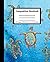 Composition Notebook: Colorful Abstract Sea Turtles On Light Blue Blackground | 120 7.5x9.25 Wide Ruled Pages