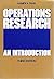 Operations research: An introduction