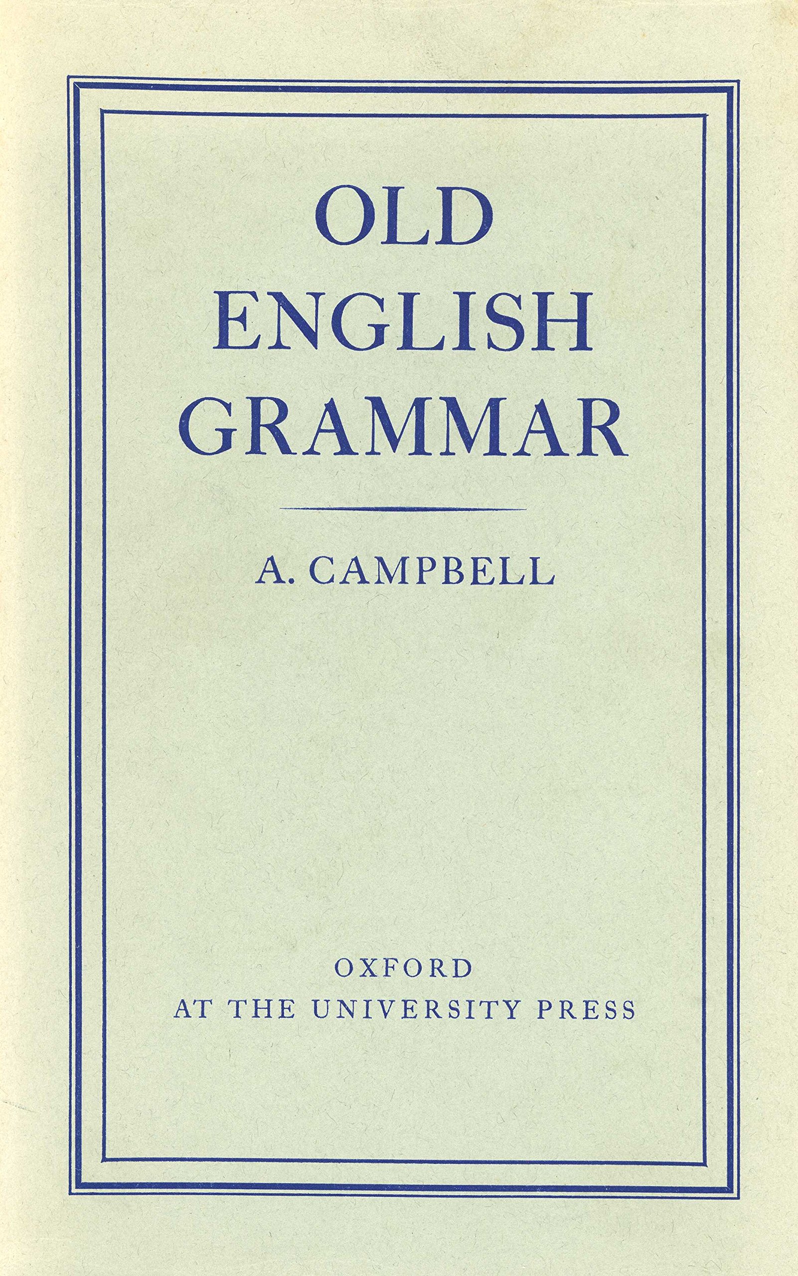 Old English Grammar (Hardcover)